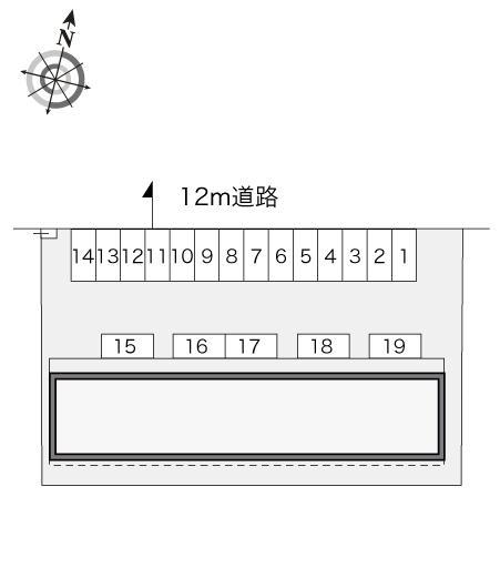 瑞浪(21495)の駐車配置図