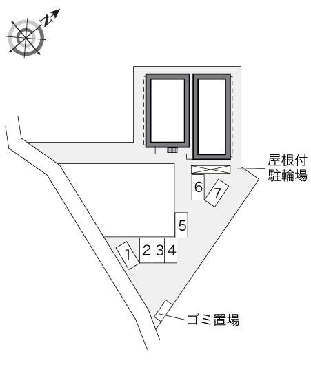 フラワーガーデンⅠ(28656)の駐車配置図