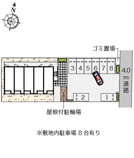 クレイノＯＨＡＮＡ　Ⅱ(56518)の駐車配置図