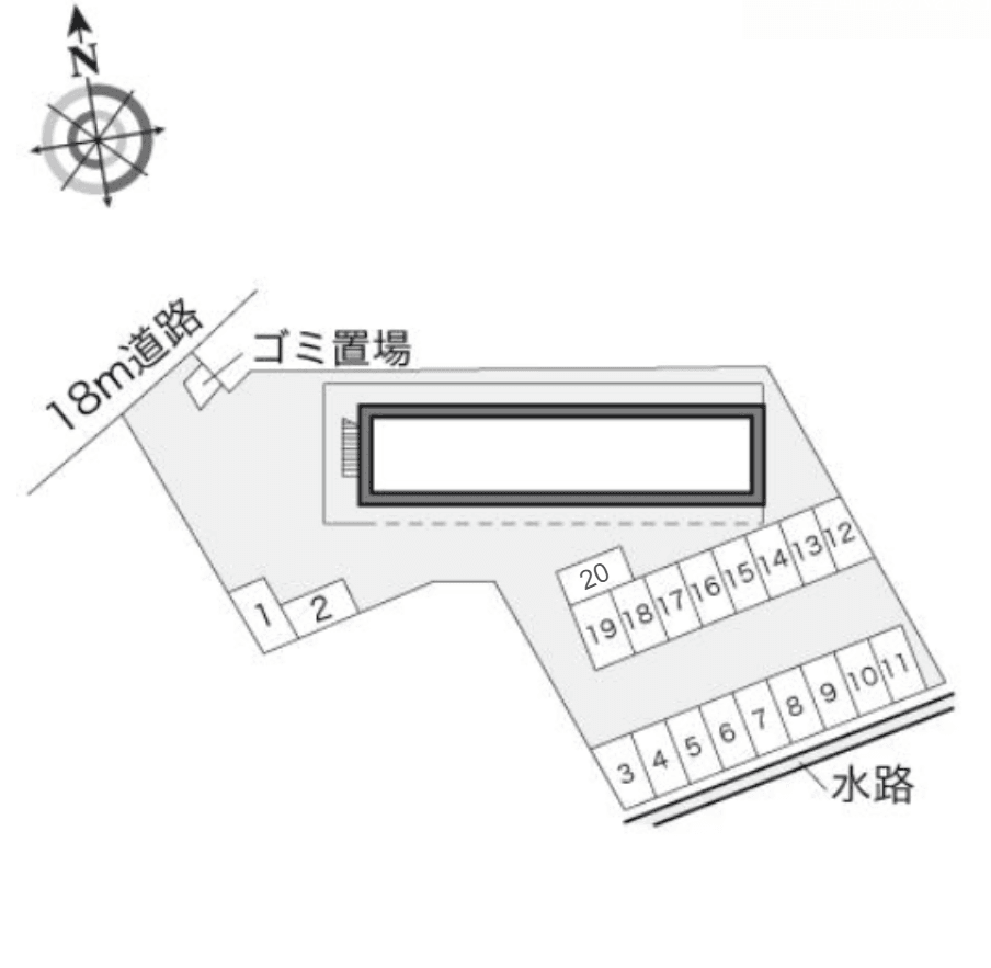 ねむの木(12579)の駐車配置図