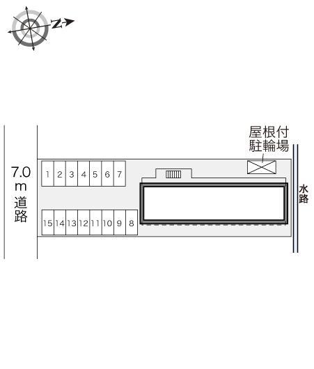 カメリア(24516)の駐車配置図