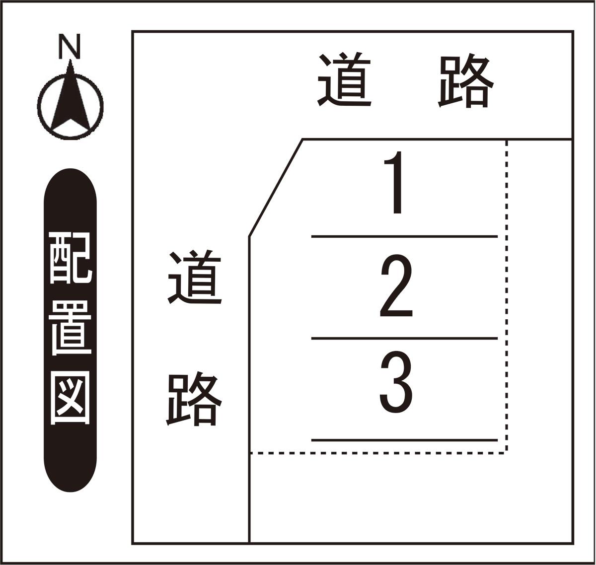 みのり4丁目Fパーキングの駐車配置図