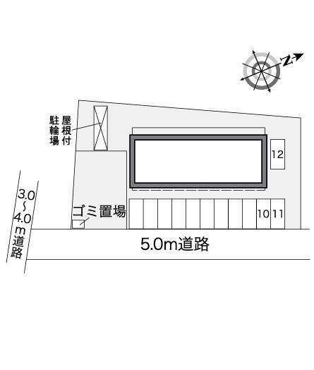 ガーデンハウスⅡ(26425)の駐車配置図