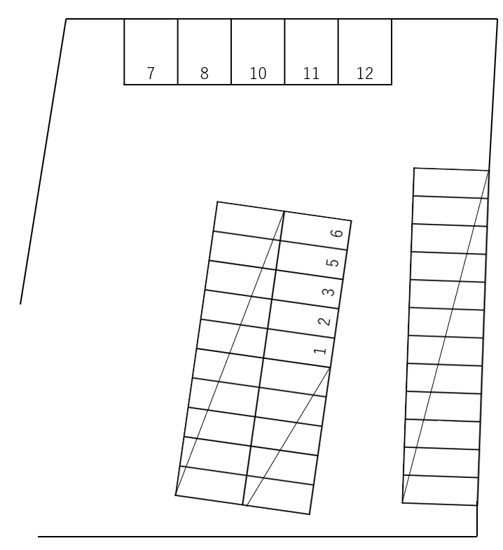 ＤＥＭＥＵＲＥ 川端の駐車配置図