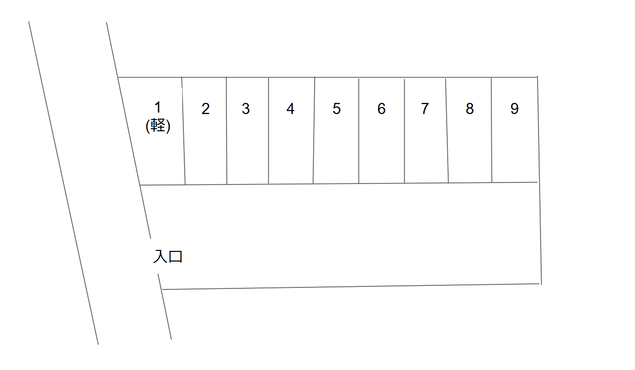 64.高柳ガレージの駐車配置図