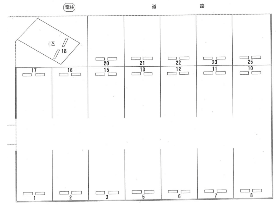 １７７の駐車配置図