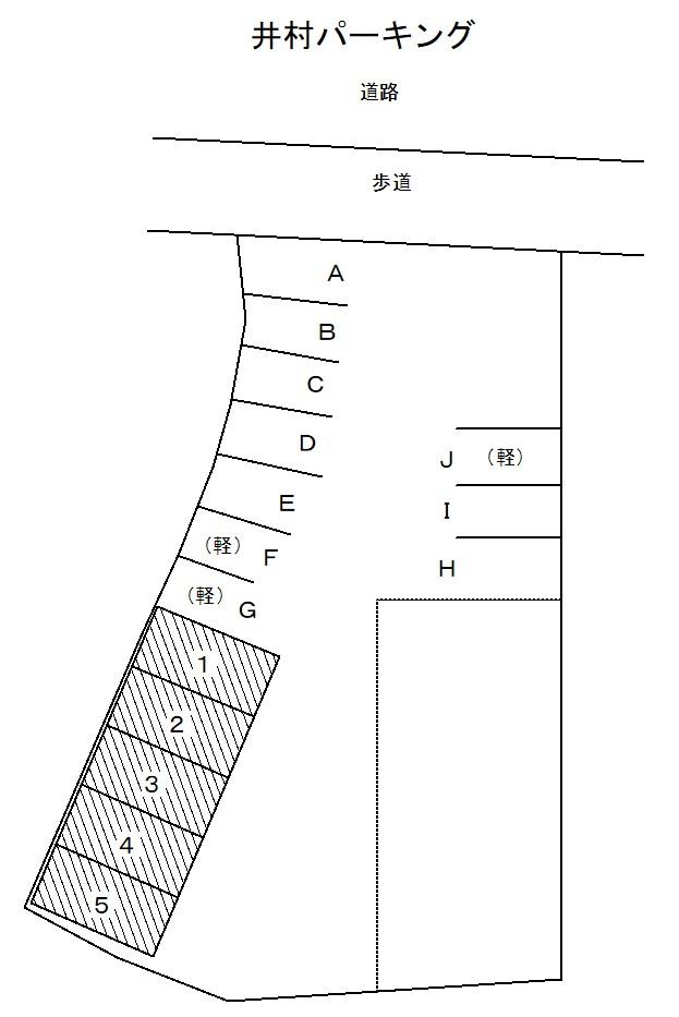 井村パーキングの駐車配置図