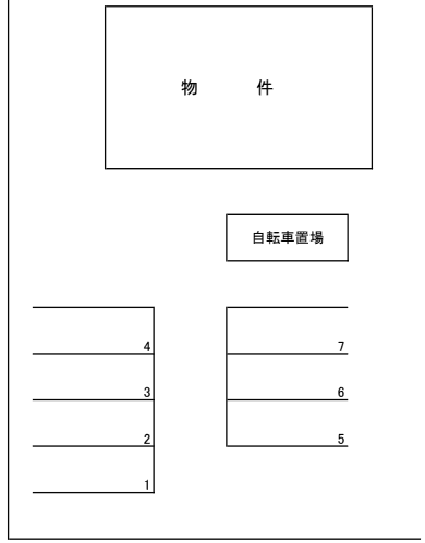 アプリコットプラザの駐車配置図
