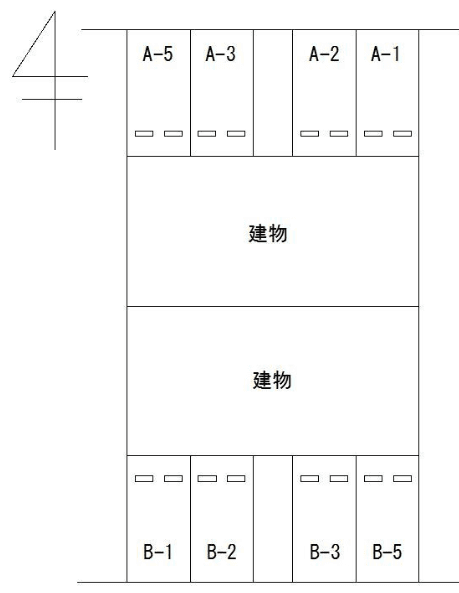 FKフラット辻駐車場の駐車配置図