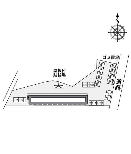 おおどり(37821)の駐車配置図