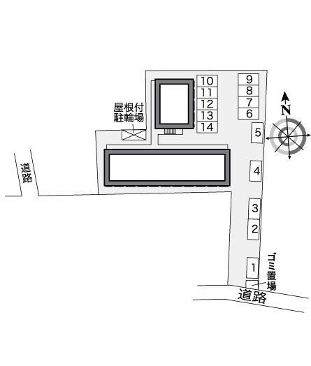 サンシャイン井上(25373)の駐車配置図