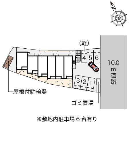 クレイノ扶桑(57202)の駐車配置図
