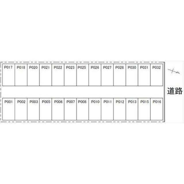 末町中山第一駐車場の駐車配置図