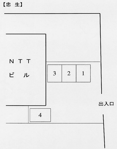 忠生駐車場の駐車配置図