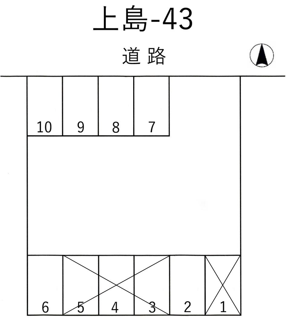 上島-43の駐車配置図