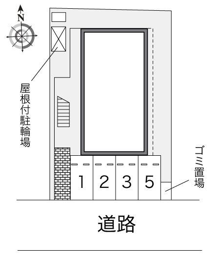 シャルネ(17503)の駐車配置図