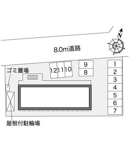 菊(36636)の駐車配置図