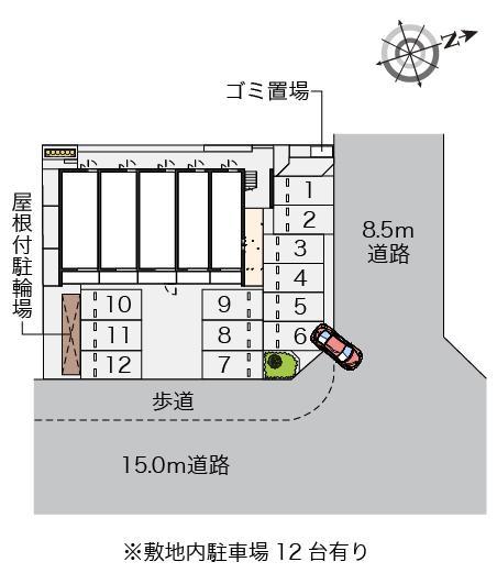 クレイノやまぼうし(58609)の駐車配置図