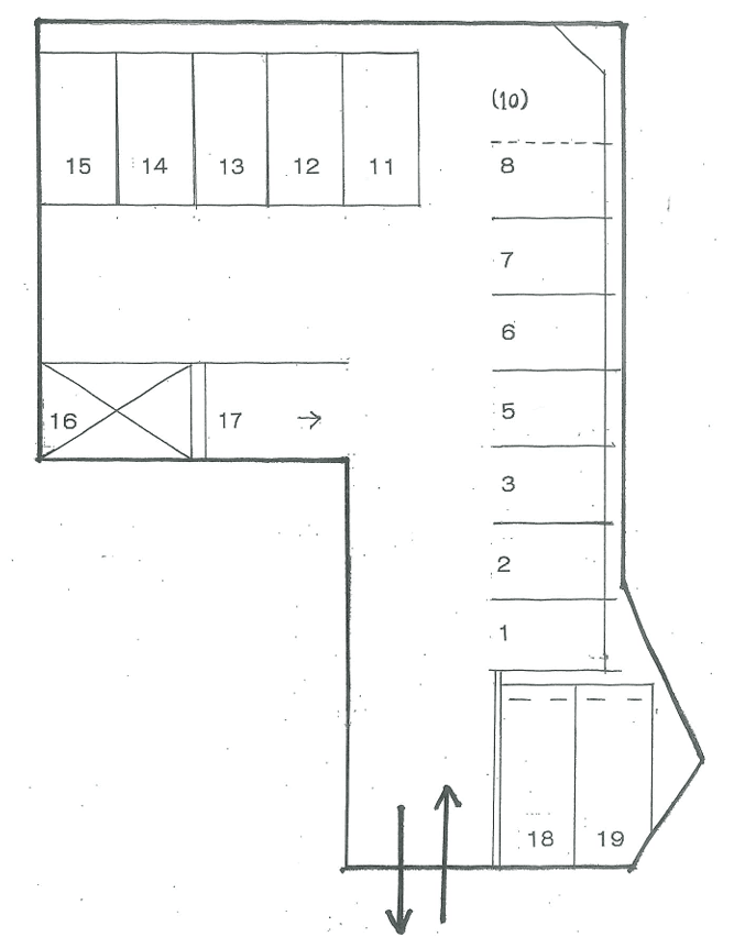 P501の駐車配置図