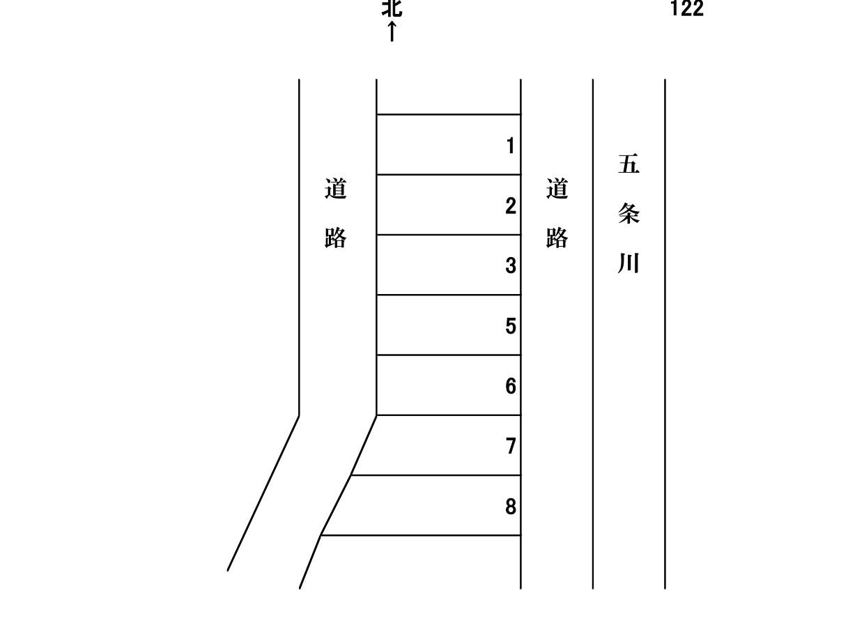岩倉－122の駐車配置図