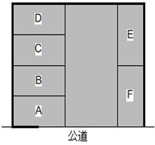 アベル駐車場の駐車配置図