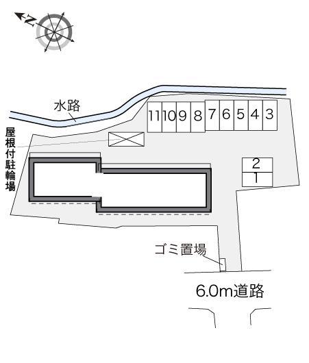 グランシーノおおむた(29368)の駐車配置図