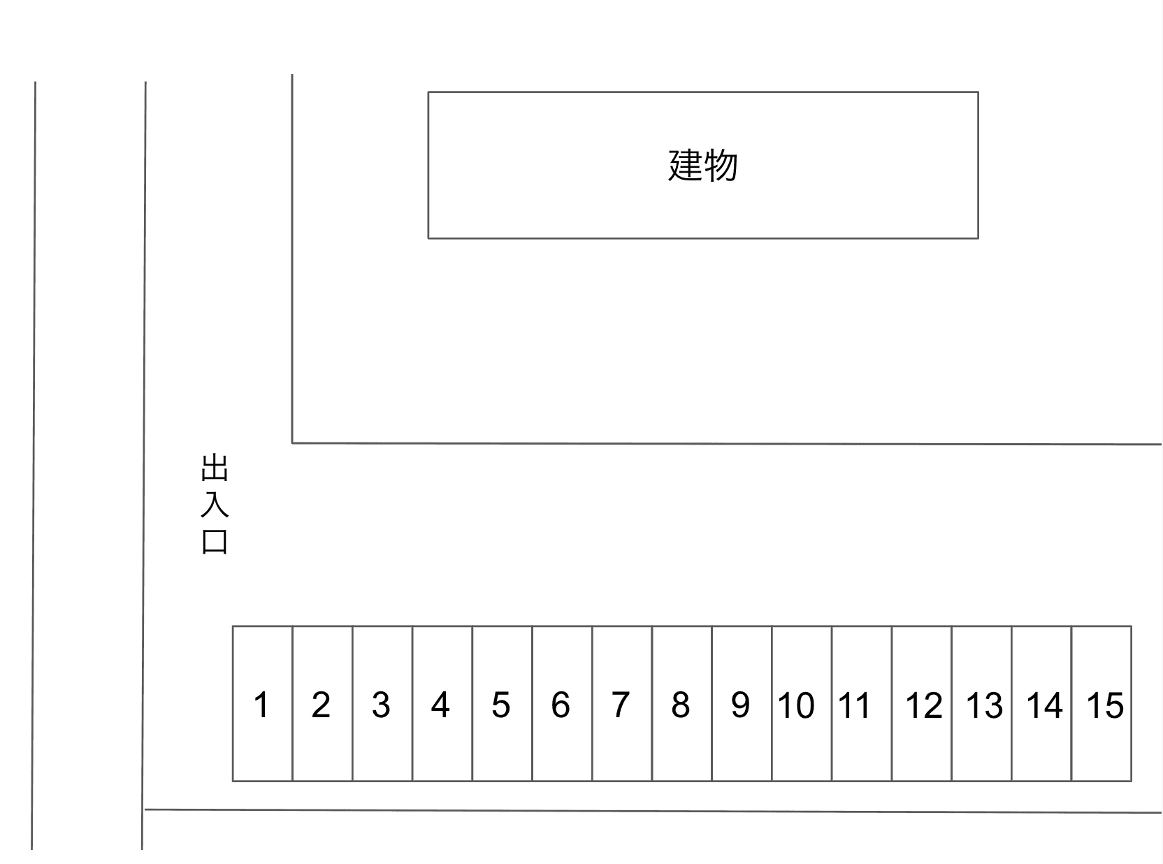 勝浦駐車場の駐車配置図