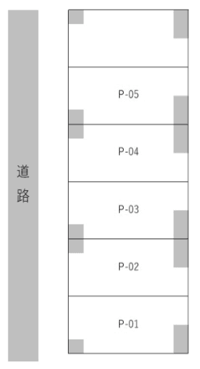 ライフタウン高幡の駐車配置図