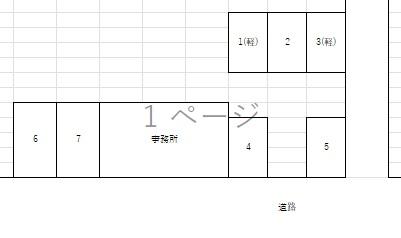 高幡TKWパーキングの駐車配置図