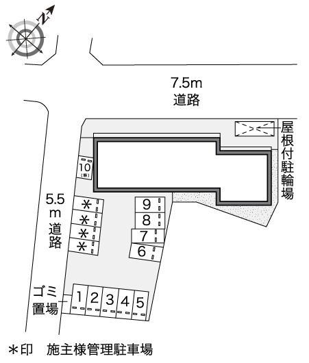 新生Ⅱ(44611)の駐車配置図