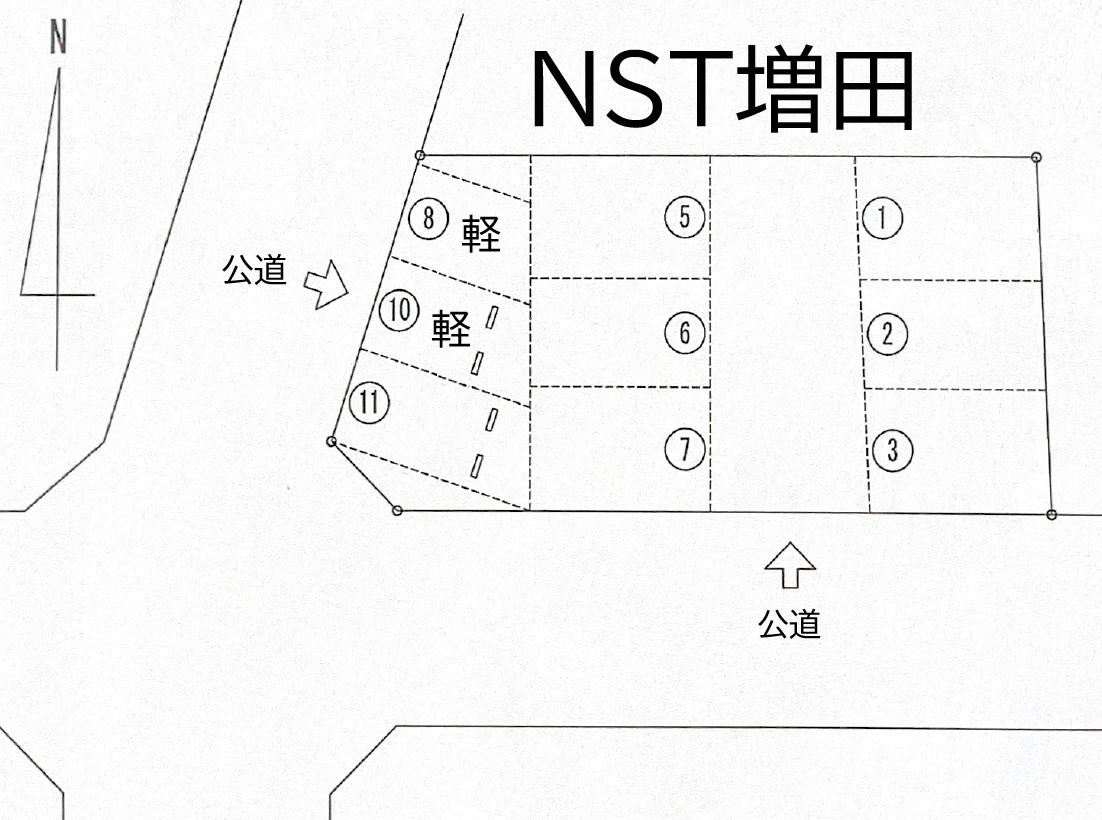 NST増田の駐車配置図