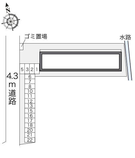 ＶｉｎｇｈｔＳｉｘ(22041)の駐車配置図