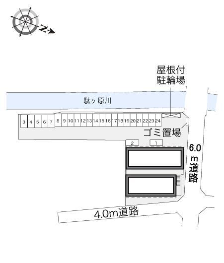 上長尾(34784)の駐車配置図