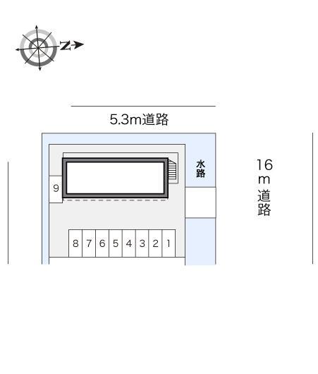リベェール藤元町(16769)の駐車配置図