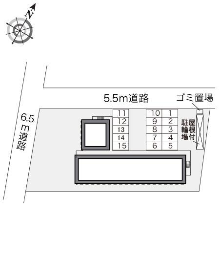 Ａｑｕａ(24815)の駐車配置図