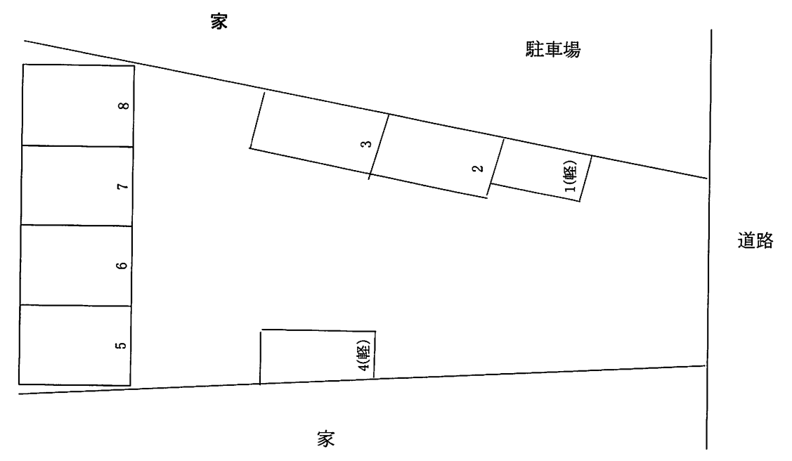 パーキングＭの駐車配置図