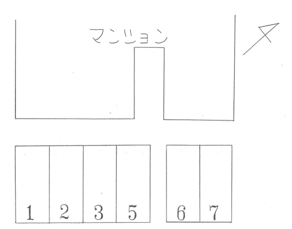 リベスト野口Ⅰの駐車配置図