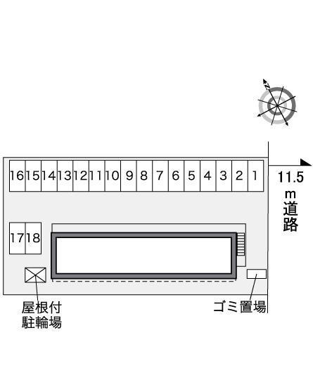 フロンティアⅡ(35641)の駐車配置図