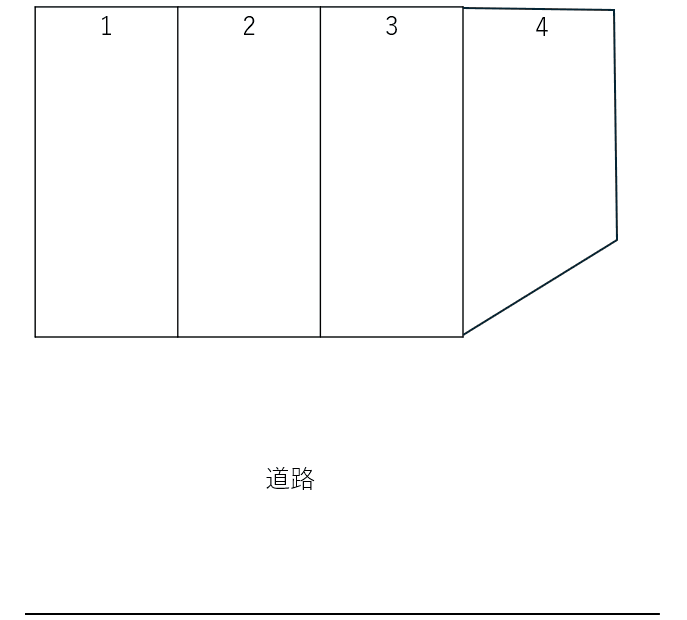 冨田ガレージの駐車配置図