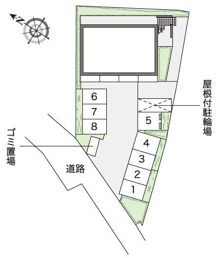 セロシア　ガーデン(54243)の駐車配置図