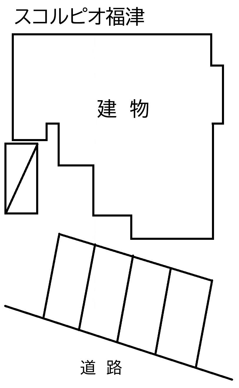 スコルピオ福津の駐車配置図