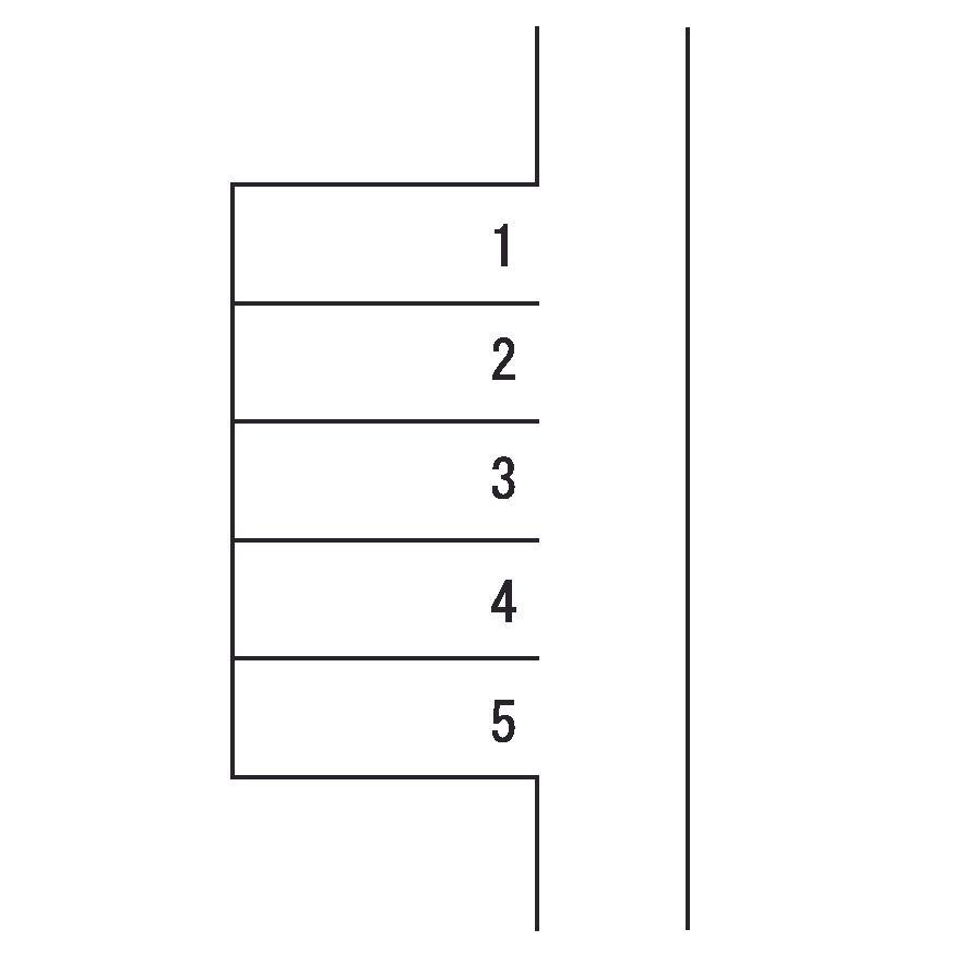 西岡駐車場の駐車配置図
