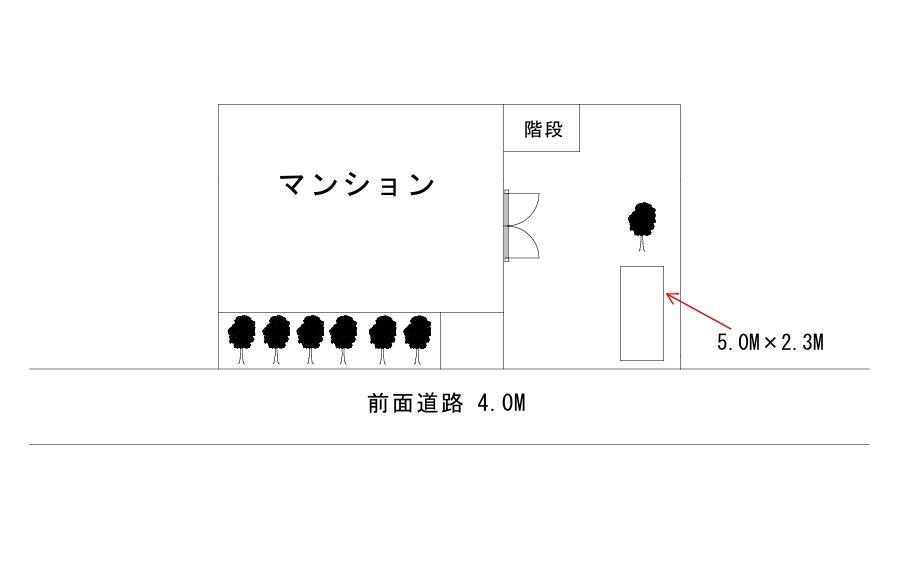 経堂3丁目駐車場の駐車配置図