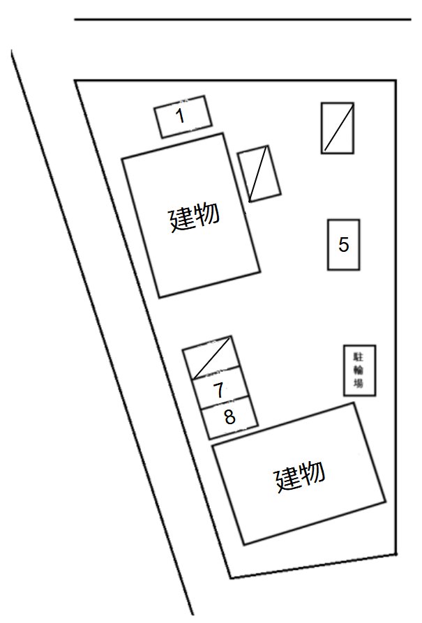 グリーン鹿塩Ⅱの駐車配置図