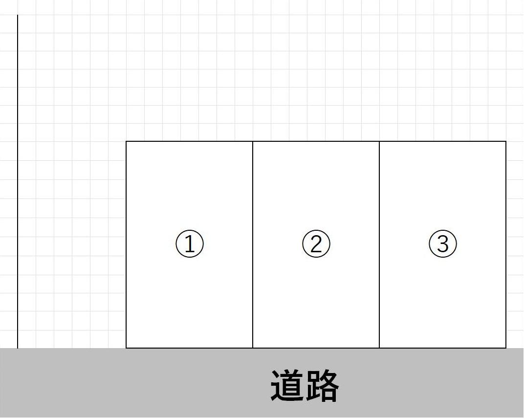 友田月極駐車場の駐車配置図