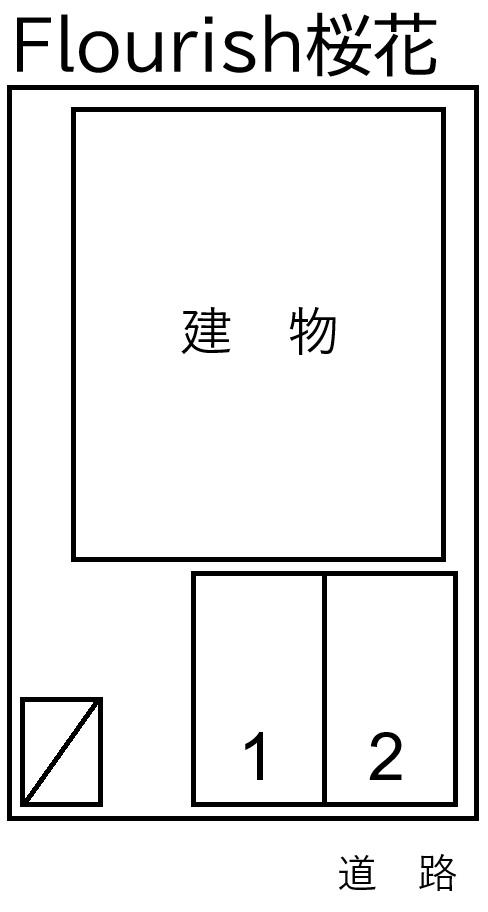 Flourish桜花の駐車配置図