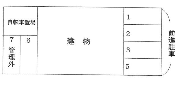 三ヒルズ寿 駐車場の駐車配置図