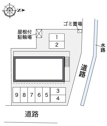 シャトー横井(40505)の駐車配置図