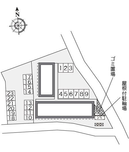 ＫＡＪＩＹＡＭＡ(21518)の駐車配置図
