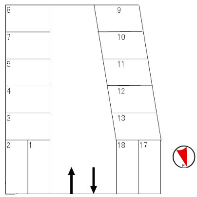 すえひろパーク本町2丁目の駐車配置図